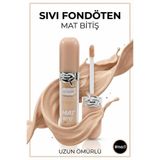 MUJGAN Oval Şekilli Mat Bitişli Sıvı Fondöten NO:1