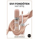 MUJGAN Oval Şekilli Mat Bitişli Sıvı Fondöten NO:6