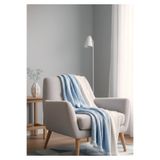 Mujo Home Collection %100 Organik Pamuk 4 Katlı Müslin Koltuk Şalı - TV Battaniyesi - Çift Taraflı Dekoratif Örtü(90x200)