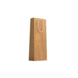 Muka 10 Adet Naturel -Kraft Lüks Karton Çanta 12x35x8 cm Pakette -Alkollü Şişe uygun