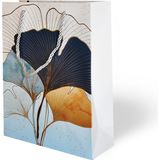 Muka 18X24 Lüks Karton Çanta Varak Baskılı Tek Pakette 3 Farklı Desen 12 Adet - Çiçek 2