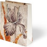Muka 18X24 Lüks Karton Çanta Varak Baskılı Tek Pakette 4 Farklı Desen 12 Adet - Çiçek 1