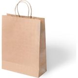 Muka Büküm Saplı Renkli Kağıt-Kraft Poşet 25X31 cm Pakette 24 Adet