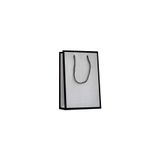 Muka Gümüş Lüks Karton Çanta 14x17x6 cm Pakette 24 Adet