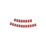 Muka Ipli Kağıt Türk Bayrağı Küçük Boy 10x6cm*3,5 metre 40 Lı x 10 Paket 400 Adet ( 1 Paket Içi 40 Adet)