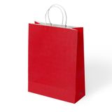 Muka- Kırmızı Büküm Saplı Kraft Kağıt Çanta 45x50cm Pakette 24 Ad.