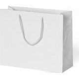 Muka Lüks Karton Çanta 54X38X12 cm Pakette 10 Ad - Beyaz