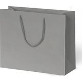 Muka Lüks Karton Çanta 54X38X12 cm Pakette 10 Ad - Gümüş