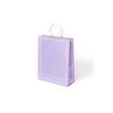 Muka Makaron Lila Büküm Saplı Kraft Çanta 25x31cm Pakette 24 Ad.