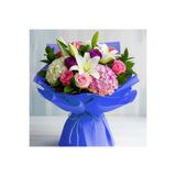 Muka Mavi 50x250cm İtalyan Krapon Kağıdı 180 gr Çiçekçi Krep Kağıdı Grapon Kağıdı