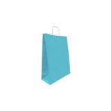 Muka Mavi Büküm Saplı Kraft Kağıt Çanta 25x31cm Pakette 24 Ad.