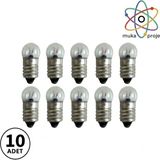 Muka Mini Elektrik Deney Ampulü 2.5 Volt 10 Adet - Mini Ampul 2,5V