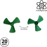 Muka Mini Renkli Plastik Pervane 7,5cm Deney Malzemesi 20 Adet - Mini Pervane