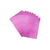 Muka Renkli Simli A4 Eva Tabaka 10lu (Pakette Tek Renk) Pembe