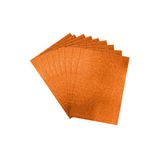 Muka Renkli Simli A4 Eva Tabaka 10lu (Pakette Tek Renk) Turuncu