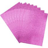 Muka Simli 50X70 cm Tek Renk Eva Tabaka Pakette 10 Adet - Pembe