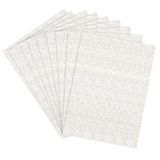 Muka Simli Beyaz Tek Renk Eva Tabaka 50x70 Pakette 10 Ad.