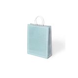 Muka Yeşil Makaron Büküm Saplı Kraft Çanta 25x31cm Pakette 24 Ad.