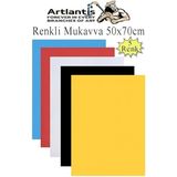 Mukavva 5 Renk 50X70 cm 1 Paket Sert Renkli Karton 1.0 mm Okul Okul Öncesi Anasınıfı Hobi Etkinlik