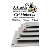 Mukavva Gri 1.5 Mm 35X50 Cm 5 Adet Sert Karton Ekstra Sikistirilmis 35*50 Mukavva Gri Renkli 5 Adet