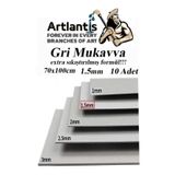Mukavva Gri 1.5mm 70x100 cm 10 Adet Sert Karton Ekstra Sıkıştırılmış 70*100 Mukavva Gri Renkli 10 Adet