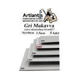 Mukavva Gri 1.5mm 70x100 Cm 5 Adet Sert Karton Ekstra Sıkıştırılmış 70 100 Mukavva Gri Renkli 5 Adet 5