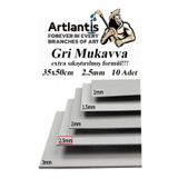 Mukavva Gri 2.5 mm 35x50 cm 10 Adet Sert Karton Ekstra Sıkıştırılmış 35*50 Mukavva Gri Renkli 10 Adet