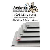 Mukavva Gri 2.5 mm 50x70 cm 10 Adet Sert Karton Ekstra Sıkıştırılmış 50*70 Mukavva Gri Renkli 10 Adet