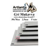 Mukavva Gri 2.5 mm 50x70 cm 5 Adet Sert Karton Ekstra Sıkıştırılmış 50*70 Mukavva Gri Renkli 5 Adet