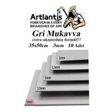 Mukavva Gri 3 mm 35x50 cm 10 Adet Sert Karton Ekstra Sıkıştırılmış 35*50 Mukavva Gri Renkli 10 Adet