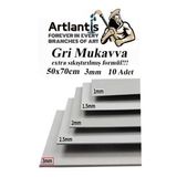 Mukavva Gri 3 mm 50x70 cm 10 Adet Sert Karton Ekstra Sıkıştırılmış 50*70 Mukavva Gri Renkli 10 Adet