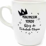 Mükemmellik Yordu Biraz Da Fevkalade Olayım Krem Oval Kupa - Hediye Seramik Kupa