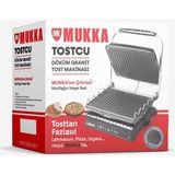 Mukka Tostcu Gerçek Döküm Granit Tost Makinesi Siyah