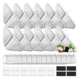 Mukkela 12 Paket Yedek Filtreler 230oz Köpek Su Çeşmesi, Su Çeşmesi Filtresi Değiştirme 5 Katmanlı Filtrasyon Sistemi 7L Pet Çeşmesi, 12 Filtre+12 Sünger+1.8GAL Köpek Su Kasesi için 12 Mesh Çanta