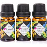 Mukko Home 3'lü Esansiyel Uçucu Yağ 3X10ML Lavanta Kokulu Buhurdanlık Yağı Set, Difüzör, Banyo ve Oda Kokusu - Standart - Çok Renkli