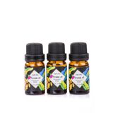 MUKKO HOME 3’lü Esansiyel Uçucu yağ 3x10ml ROSE GÜL Kokulu Buhurdanlık Yağı set, Difüzör, Banyo ve Oda Kokusu
