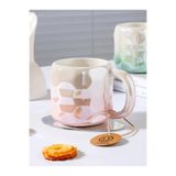Mukko Home 400 Ml Elegant Parlak Porselen Kupa Sedefli Şık Tasarım, Günlük Kullanım Ve Özel Hediye Seçeneği,Pembe & Sedef