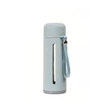 Mukko Home 500 Ml Şeffaf Pencereli Cam Suluk | Soft Renkli, Bpa Içermez,Mavi