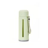 Mukko Home 500 Ml Şeffaf Pencereli Cam Suluk | Soft Renkli, Bpa Içermez,Yeşil