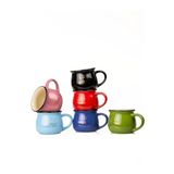 Mukko Home 6'Lı Emaye Görünümlü Porselen Kupa Seti Good Morning Gold Yazılı 250 Ml,Çok Renkli