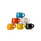 Mukko Home 6'Lı Renkli Porselen Espresso Fincan Seti Gold Yazılı Good Morning Tasarım,Çok Renkli