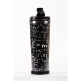 Mukko Home Albert Einstein 360 Ml Çelik Termos Mug Karikatür Tasarımlı, Araç & Çanta Uyumlu, Sıcak Soğuk Içecek,Einstein I