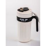 Mukko Home Dijital Göstergeli Paslanmaz 316 Çelik Termos 650Ml Kaydırmaz Bardak Mug Kupa Termos,Siyah