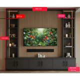 Mukotoys Dark Matter Tv Ünitesi LED Aydınlatmalı • 1. Sınıf Mdf Gövde • Modern Tasarım - Antrasit