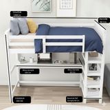 Mukotoys Nötrino Çok Amaçlı Yataklı Çalışma Masası Mdf 200X190X90 - 210x190x90 - Beyaz