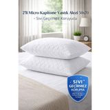 MUK's 2’li 50x70 Yastık Alezi – Micro Kapitone, Sıvı Geçirmez & Koruyucu