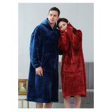 Mulberry 2 Li Wellsoft Kapşonlu Giyilebilir Tv Battaniyesi unisex Over size