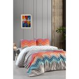 Mulberry Alexa Tek Kişilik Lastikli Çarşaf Nevresim Takımı - 160 x 200 cm - Turuncu