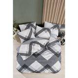 Mulberry Arven Nevresim Takımı Ranforce Çift Kişilik 200 x 220 - 200 x 220 cm - Gri - Antrasit