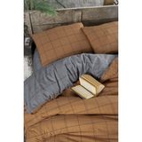 Mulberry Brown Nevresim Takımı Çift Kişilik 4 Parça - 220 x 220 cm - Kahverengi